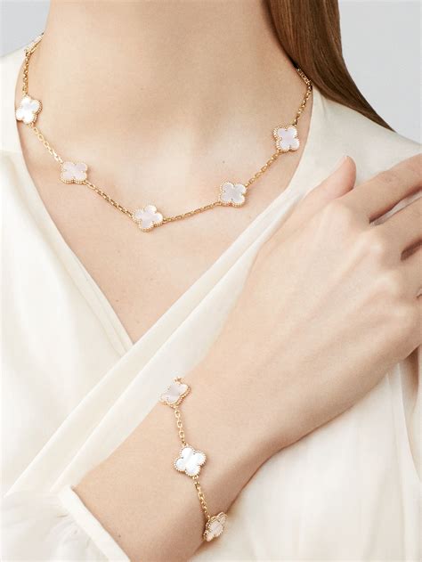 replica van cleef and arpels jewellery|van cleef clover necklace dupe.